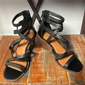 Lucky Brand Black Braided Sandals